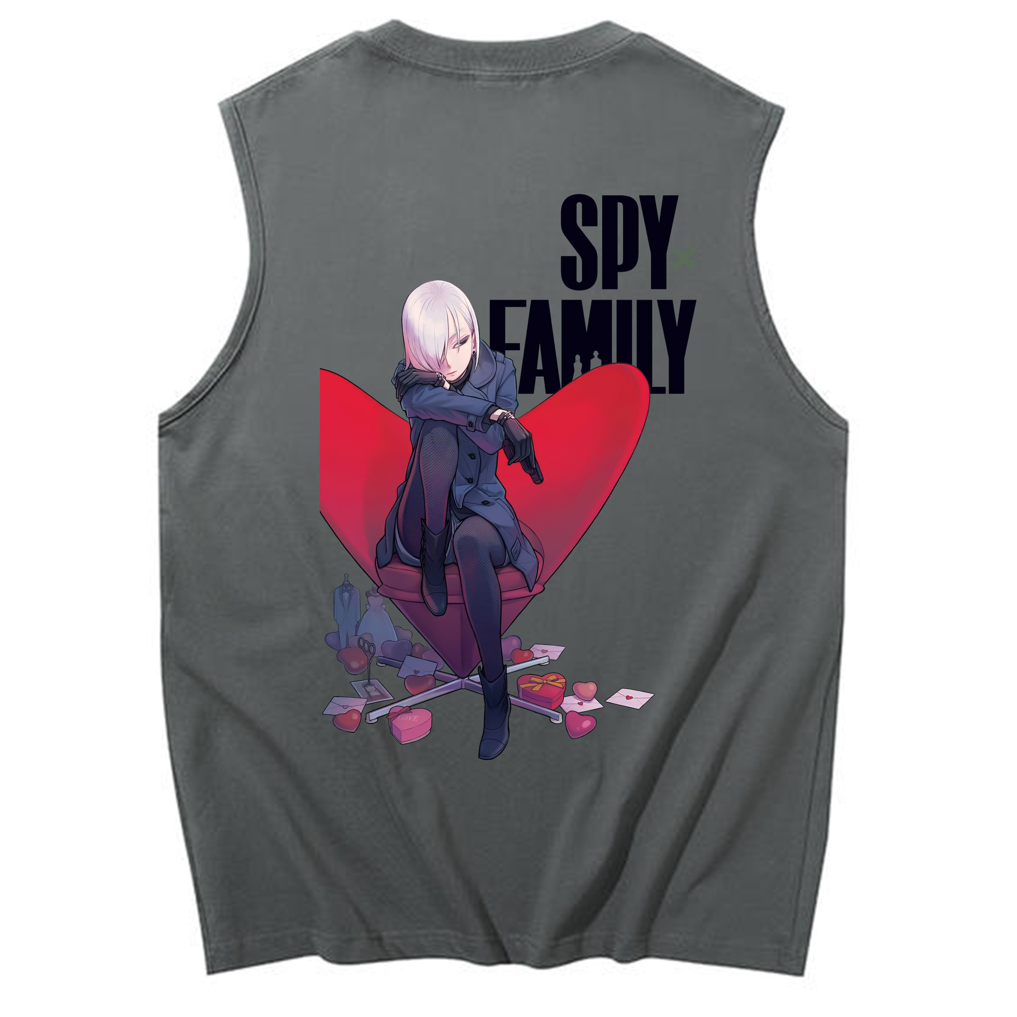 （画像用） SPY×FAMILY间谍家家酒 コットン100％タンクトップ（背面プリント）